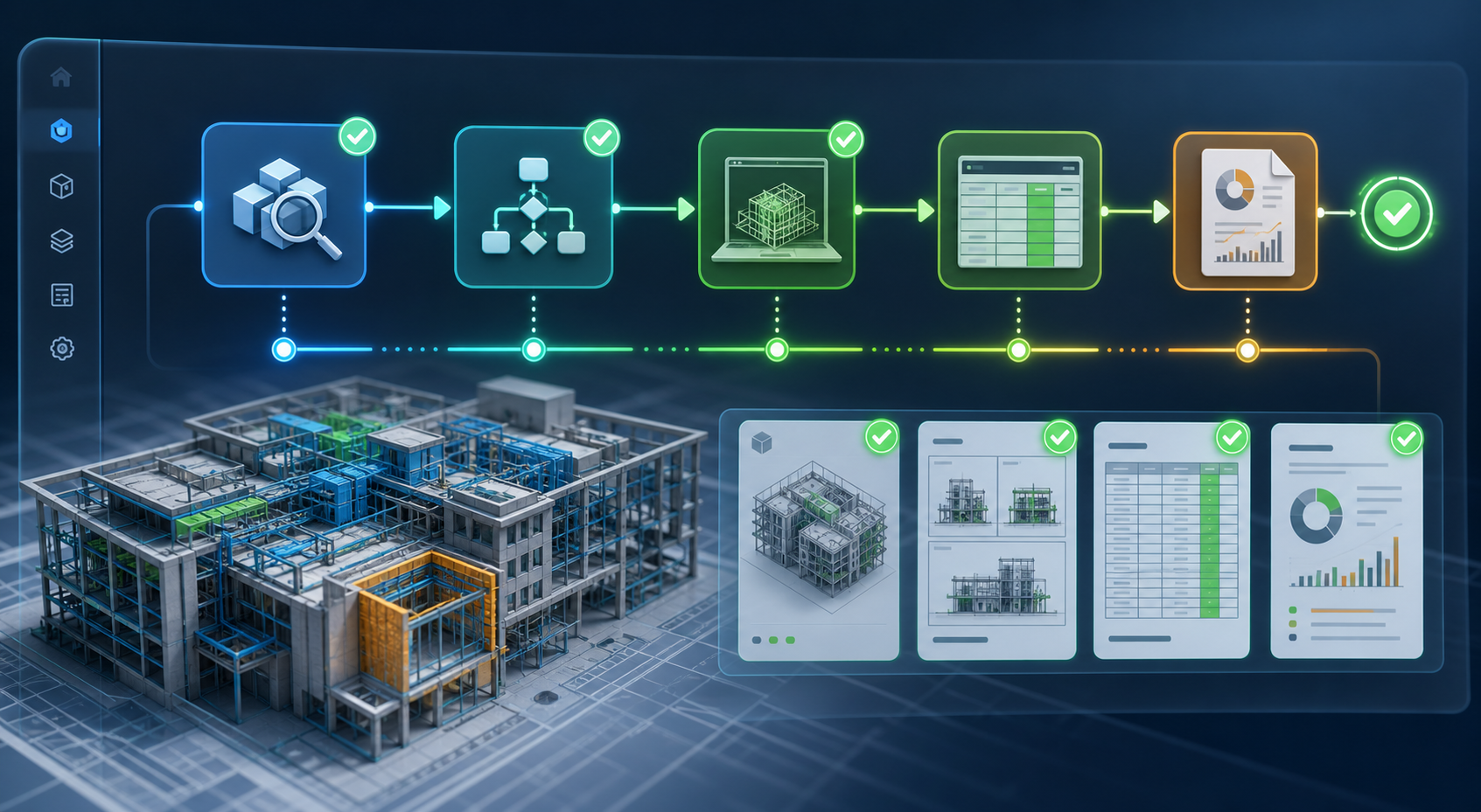 BIM 工作流程自動化示意圖
